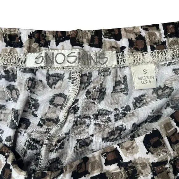 Snoskins Double Knit Jacquard Abstract Print Pull On Pants - Size Small - Picture 3 of 9